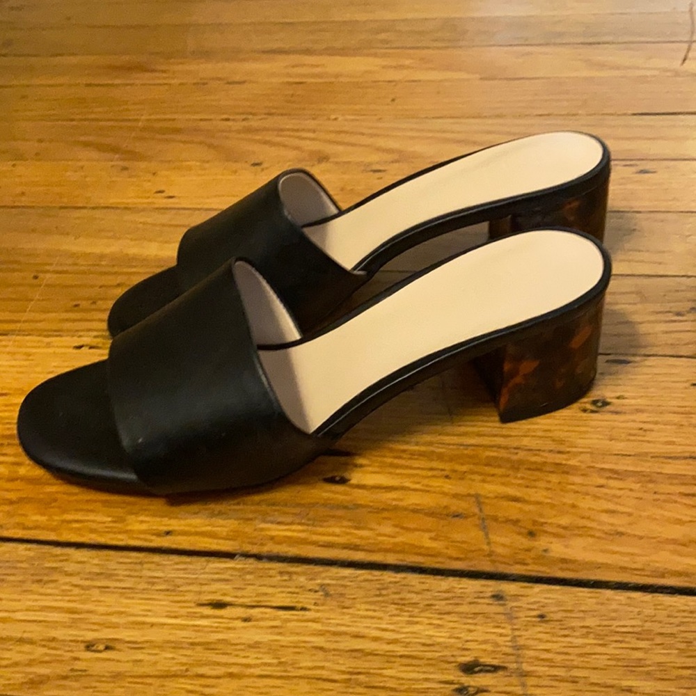 Brand new Slides with tortoise heel